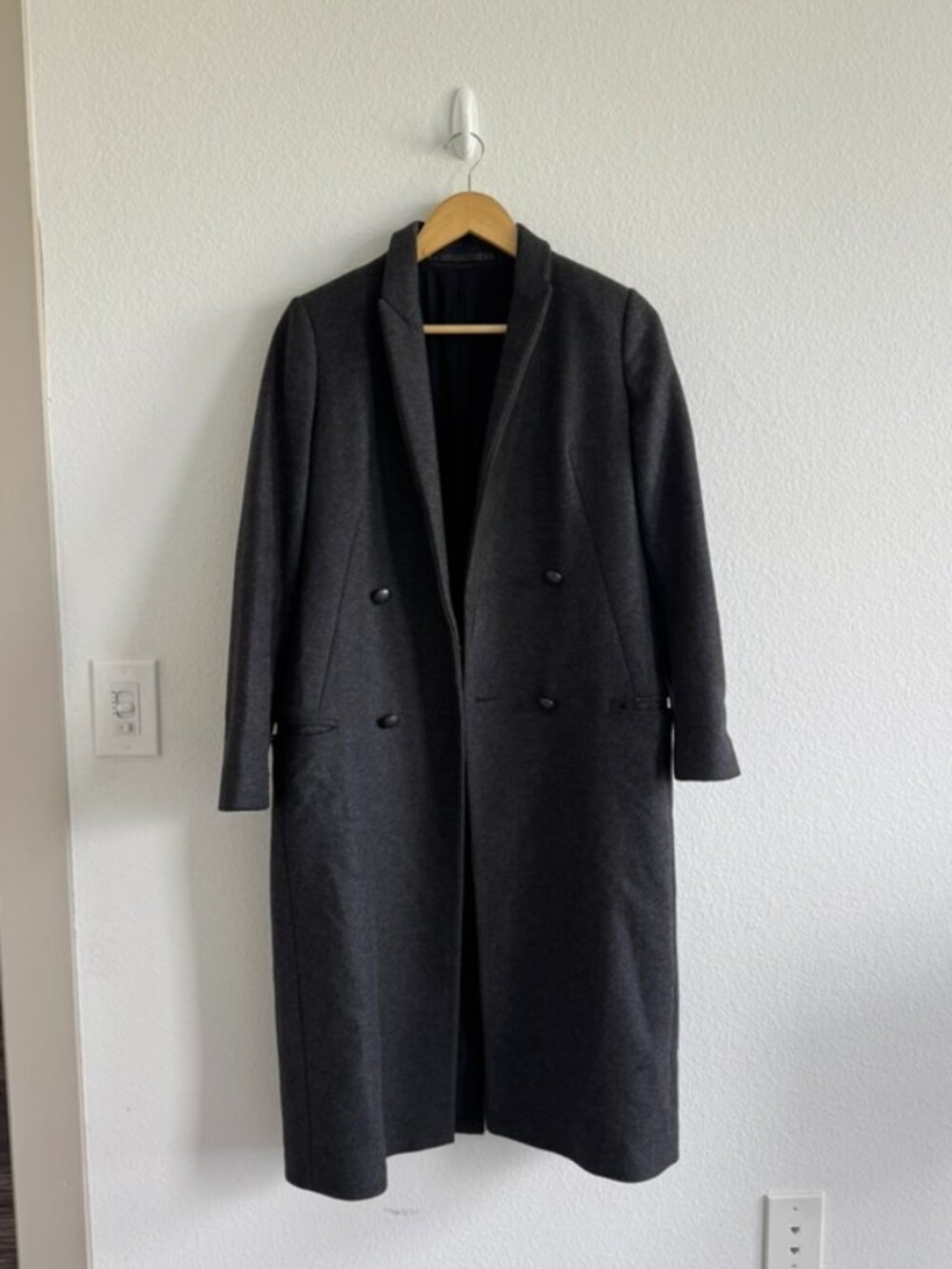 ALLSAINTS Wool Cashmere Blend Tailored Coat